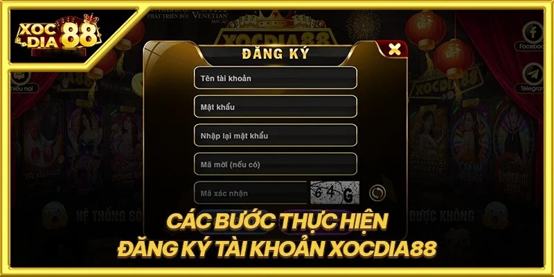 Đăng ký Xocdia88 – Bước khởi đầu chinh phục giải thưởng 3 Hướng dẫn đăng kí tài khoản từ a đến z